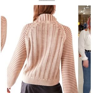 Free People mock neck sweetheart sweater